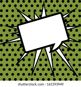 abstract pop art object on special pop art background