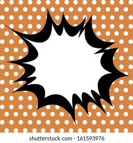 abstract pop art object on special pop art background