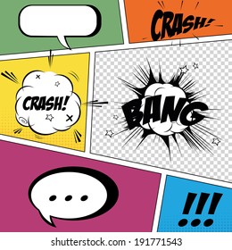 abstract pop art objects on a special background