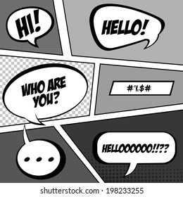 abstract pop art objects on a special background