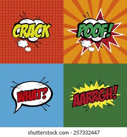 abstract pop art objects on a special background