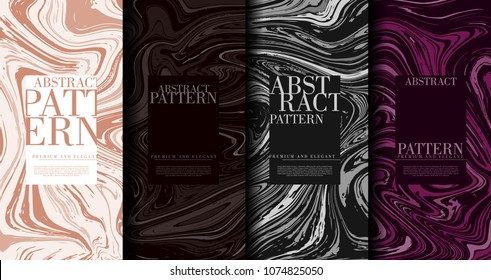 Abstract pop art pattern marble element classy background template collection vector design