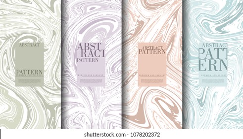 Abstract Pop Art Pattern Marble Element Classy Pastel Background Template Collection Vector Design