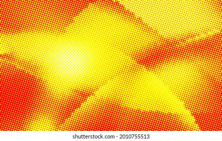 Resumen de fondo retro de arte pop con efecto a medio tono. Patrón gráfico vectorial punteado