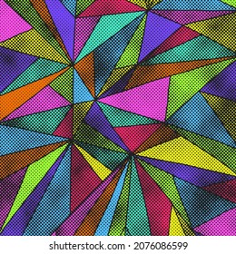 Resumen Diseño de vectores de fondo texturizado de arte pop.