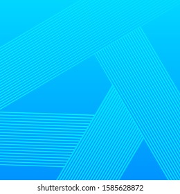 Abstract pop blue background with stripes rays and speed lines. Vector illustration