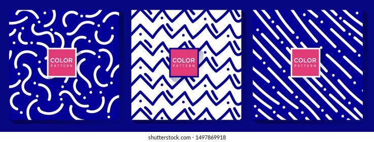 Abstract Pop Blue and White Background