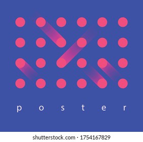 Abstract pop up bright background with circles. Optical illusions