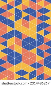 Abstract pop color triangles background. vector illustration