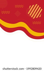 Abstract popster fluid shape and memphis. illustration vector