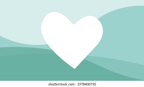 Abstract post card design with white heart shape in center love vector
