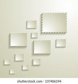 Abstract post mark symbol Info-graphics design