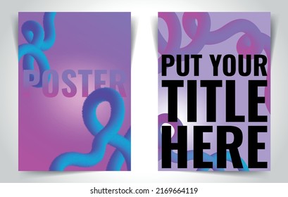 Abstract Poster with 3D effects