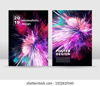 Abstract poster background. It can be used for posters, cards, flyers, brochures, magazines and any kind of cover. EPS 10