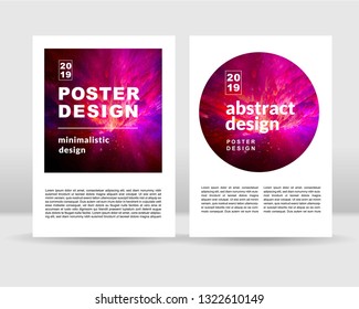 Abstract poster background. It can be used for posters, cards, flyers, brochures, magazines and any kind of cover. EPS 10