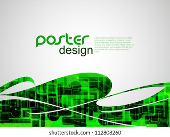 Abstract poster background with colorful design.