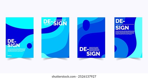 Abstract poster background design templates color