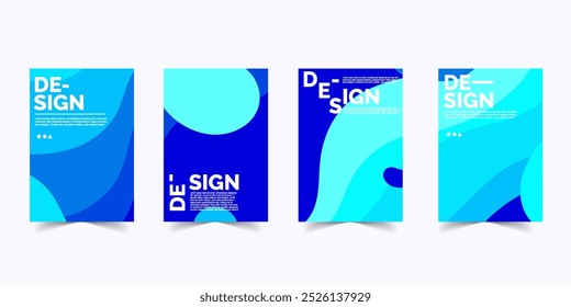 Abstract poster background design templates color