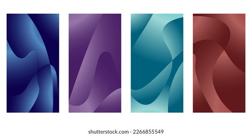 Abstract poster background gradient fluid vibrant