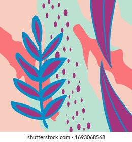 Abstract poster background with hand drawn texture. Universal pastel colors. Wallpaper fashion design.