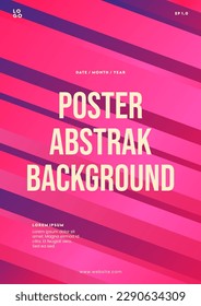 abstract poster background with modern trendy pink color