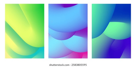 Abstract poster background set. design template for covers, banners, posters, brochures, flyers