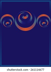 Abstract poster, banner, flyer, brochure, catalog, presentation, cover layout with spiral elements vector design.