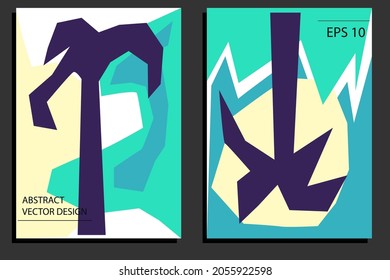 Afiche abstracto, tarjeta, plantilla de banners