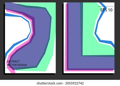 Afiche abstracto, tarjeta, plantilla de banners