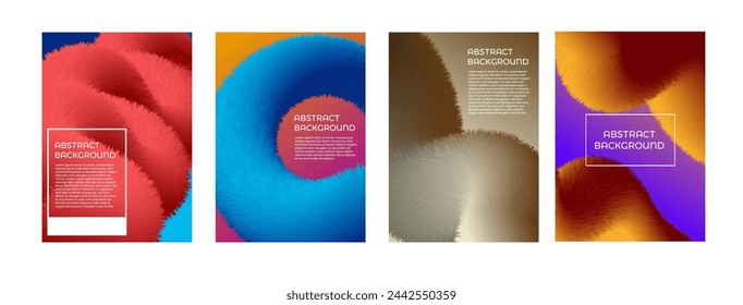 Colección de pósters abstractos. Diseño de plantilla de póster.