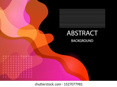 Abstract poster. Color layers, curved designs for your project. EPS10