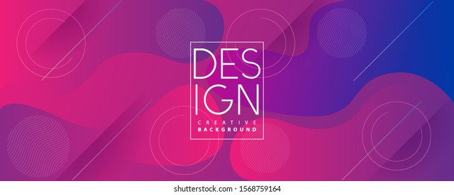 Abstract Poster. Colorful Geometric Background. Fluid Shapes. Futuristic Gradient. 
Gradient Background.