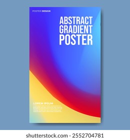 abstract poster and cover design with modern colorful style