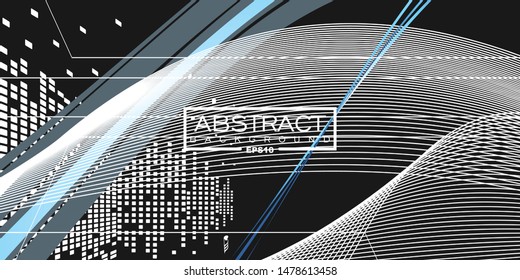 Abstract Poster cover with modern concept color. abstract geometrical template with blend shapes.