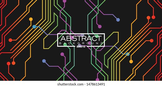 Abstract Poster cover with modern concept color. abstract geometrical template with blend shapes.