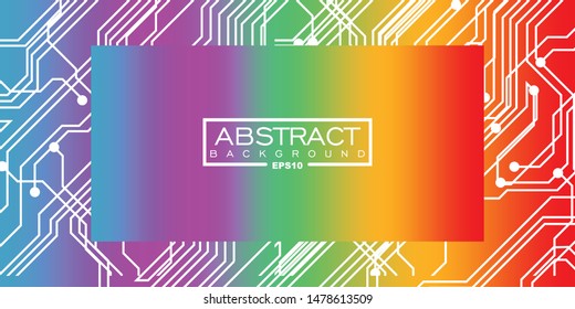 Abstract Poster cover with modern concept color. abstract geometrical template with blend shapes.