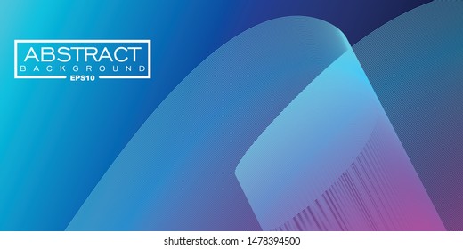 Abstract Poster cover with modern ultraviolet color. Dark purple abstract geometrical template with blend shapes.