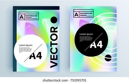 Abstract poster covers set with modern hipster and memphis background colors. Vector templates for placards, banners, presentations and reports.
