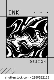 Abstract poster in cyberpunk style for your banner, flyer or business card, vector illustration