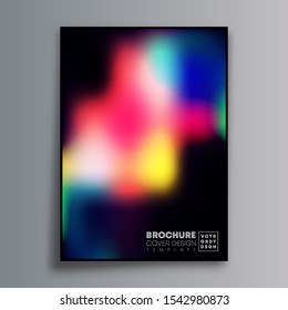 Abstract poster design with colorful gradient texture for wallpaper, flyer, poster, brochure cover, typography or other printing products. Vector illustration.