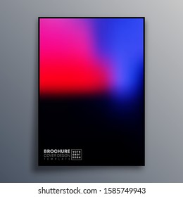 Abstract poster design with colorful gradient texture for wallpaper, flyer, poster, brochure cover, typography or other printing products. Vector illustration.