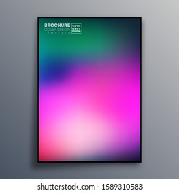 Abstract poster design with colorful gradient texture for wallpaper, flyer, poster, brochure cover, typography or other printing products. Vector illustration.