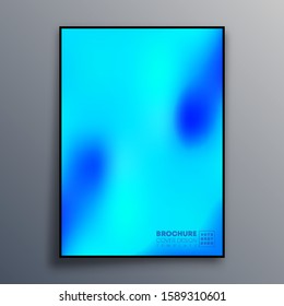 Abstract poster design with colorful gradient texture for wallpaper, flyer, poster, brochure cover, typography or other printing products. Vector illustration.