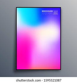 Abstract poster design with colorful gradient texture for wallpaper, flyer, poster, brochure cover, typography or other printing products. Vector illustration.