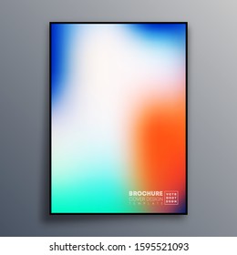 Abstract poster design with colorful gradient texture for wallpaper, flyer, poster, brochure cover, typography or other printing products. Vector illustration.