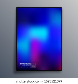 Abstract poster design with colorful gradient texture for wallpaper, flyer, poster, brochure cover, typography or other printing products. Vector illustration.
