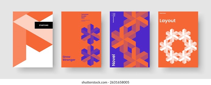 Projeto de cartaz abstrato. Modelo de Folheto Geométrico. Layout de Panfleto Isolado. Relatório. Histórico. Capa de Livro. Apresentação de negócios. Faixa. Boletim informativo. Folheto informativo. Notebook. Catálogo. Publicidade