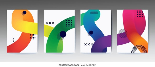 abstract poster design, line, Abstract Geometric Linear background design collection. Bauhaus modern design, printable posters, banners, template concept design