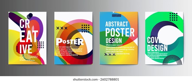 abstract poster design, line, Abstract Geometric Linear background design collection. Bauhaus modern design, printable posters, banners, template concept design