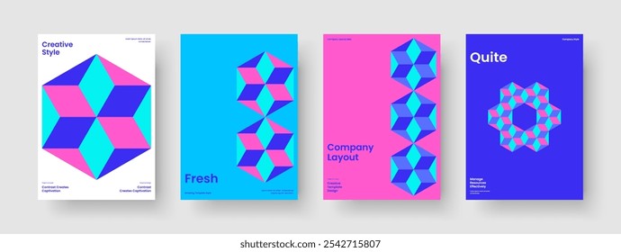 Abstraktes Posterdesign. Moderne Berichtsvorlage. Geometrisches Banner-Layout. Geschäftspräsentation. Buchumschlag. Hintergrund. Flyer. Broschüre. Notebook. Katalog. Werbung. Zeitschrift. Newsletter